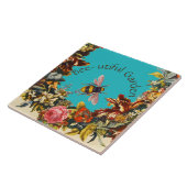 FLOWERS ,HONEY BEE IN BLUE SKY FLORAL BEEKEEPING TEGELTJE (Zijkant)