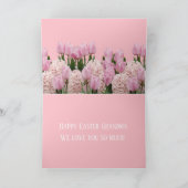 Flowers Hyacinth and Tulips Personalized Bedankkaart (Binnen)
