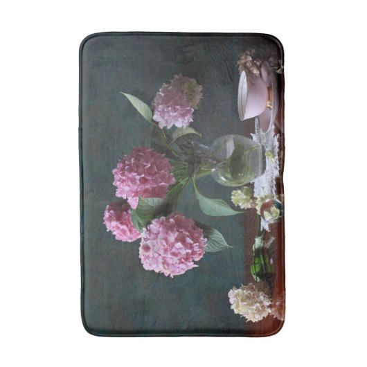 Flowers | Hydrangeas in Vase Badmat (Voorkant Verticaal)
