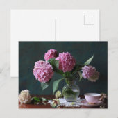 Flowers | Hydrangeas in Vase Briefkaart (Voorkant / Achterkant)