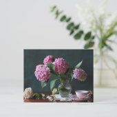 Flowers | Hydrangeas in Vase Briefkaart (Staand voorkant)