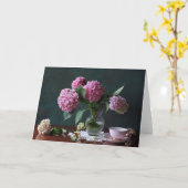 Flowers | Hydrangeas in Vase Kaart (Gele Bloem)