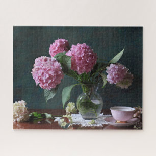 Flowers   Hydrangeas in Vase Legpuzzel