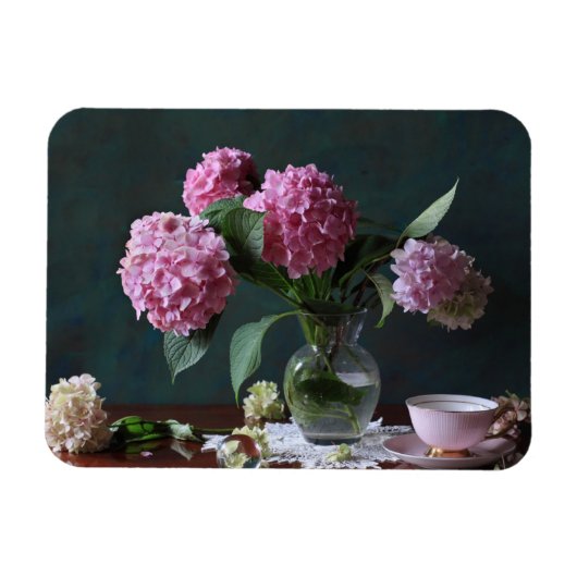 Flowers | Hydrangeas in Vase Magneet (Horizontaal)