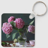 Flowers | Hydrangeas in Vase Sleutelhanger (Achterkant)