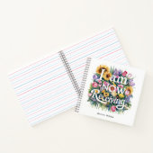 *~* Flowers I AM NOW RECEIVING 24 AP85 Manifesting Notitieboek (Binnen)