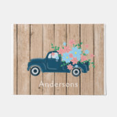 Flowers In A Pickup Truck Personalized Doormat Deurmat (Voorkant)