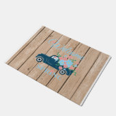 Flowers In A Pickup Truck Welcome Spring  Doormat Deurmat (Schuin)