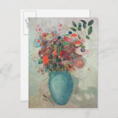Flowers in a Turquoise Vase, c.1912 Briefkaart (Voorkant / Achterkant)