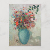 Flowers in a Turquoise Vase, c.1912 Briefkaart (Voorkant)