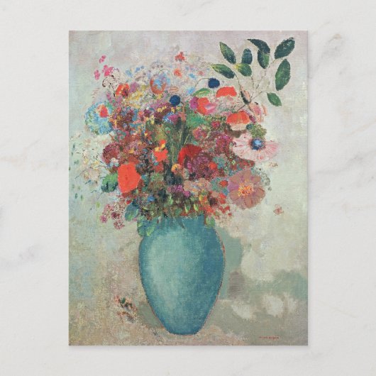 Flowers in a Turquoise Vase, c.1912 Briefkaart (Voorkant)