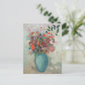 Flowers in a Turquoise Vase, c.1912 Briefkaart (Staand voorkant)