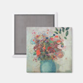 Flowers in a Turquoise Vase, c.1912 Magneet (Voorkant / Achterkant)