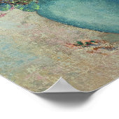 Flowers in a Turquoise Vase, c.1912 Poster (Hoek)