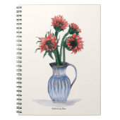 Flowers in a Vase Watercolor Notitieboek (Voorkant)
