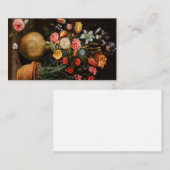 Flowers in an Earthenware Vase by Clara Peeters Visitekaartje (Voorkant / Achterkant)