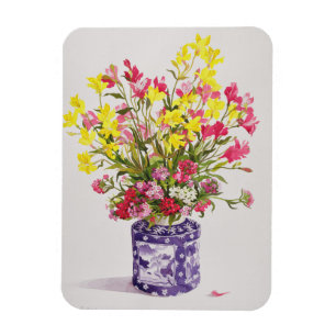 Flowers in Chinese Jar Magneet