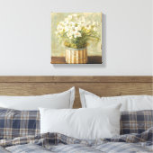 Flowers in Hat Box Canvas Afdruk (Insitu (Slaapkamer))