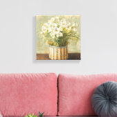 Flowers in Hat Box Canvas Afdruk (Insitu (Woonkamer))