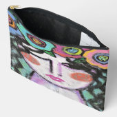 Flowers in Her Hair Abstract Art Etui (Open)