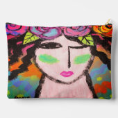 Flowers in Her Hair Abstract Art Etui (Achterkant)