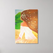 Flowers in her Hair Canvas Afdruk (Voorkant)