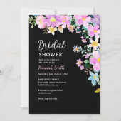 Flowers in pink tones boho summer Bridal Shower Kaart (Voorkant)