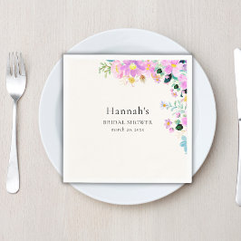 Flowers in pink tones boho summer Bridal Shower Servet