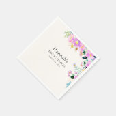 Flowers in pink tones boho summer Bridal Shower Servet (Hoek)