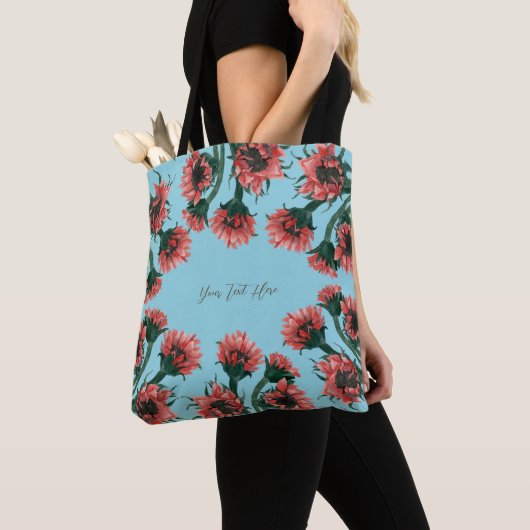 Flowers in Vase Watercolor Tote Bag (Dichtbij)