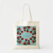 Flowers in Vase Watercolor Tote Bag (Voorkant)