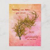 Flowers Inner Peace Inspirerend Briefkaart (Voorkant)