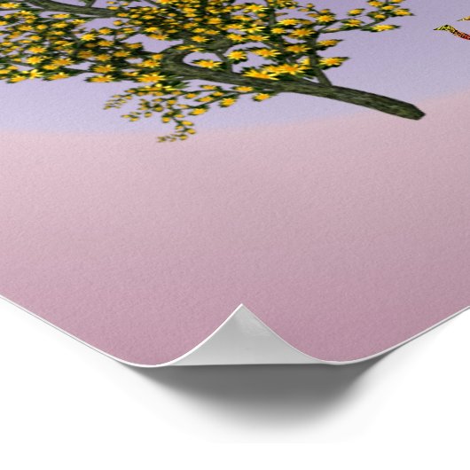 Flowers Inner Peace Inspirerend Quote Poster (Hoek)