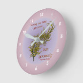 Flowers Inner Peace Inspirerend Quote Ronde Klok (Hoek)