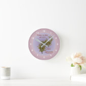 Flowers Inner Peace Inspirerend Quote Ronde Klok (Huis)