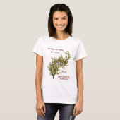 Flowers Inspirerend Inner Peace Quote T-shirt (Voorkant volledig)