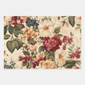  Flowers Ivoor Decoupage Prints Inpakpapier Vel (Voorkant)