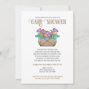 Flowers Kaart Shower per Mail Birthday
