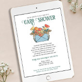  Flowers Kaart Shower per post 75e verjaardag