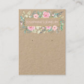  Flowers Ketting & Oorbel Display Visitekaartje (Voorkant)