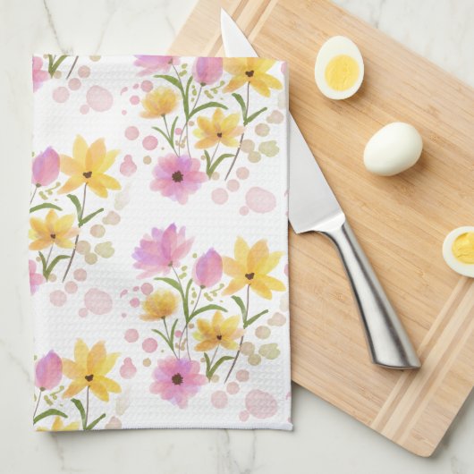 Flowers Kitchen Towel Theedoek (Quarter Fold)