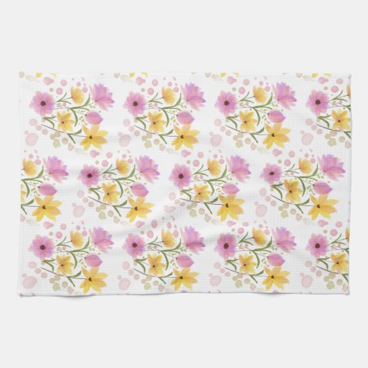 Flowers Kitchen Towel Theedoek (Horizontaal)