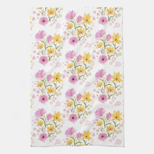Flowers Kitchen Towel Theedoek (Verticaal)