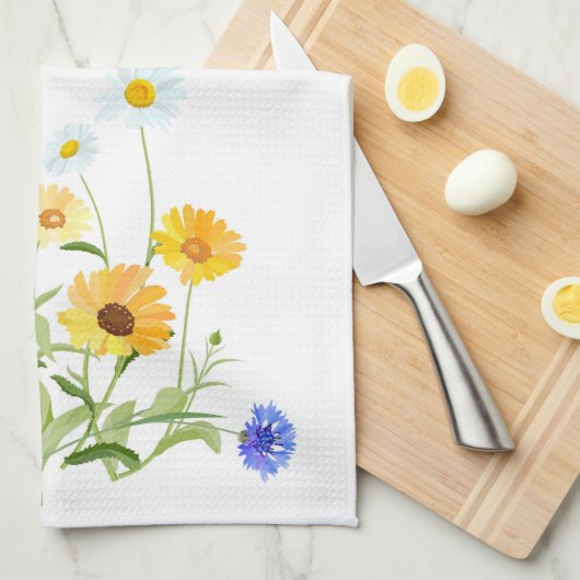 Flowers Kitchen Towel Theedoek (Quarter Fold)