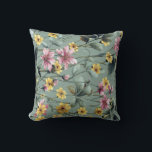 flowers kussen<br><div class="desc">Wrap yourself in the timeless beauty of a lush summer meadow. This ultra-soft throw pillow features an intricate botanical pattern of hand-painted wildflowers in shades of dusty pink,  golden yellow,  and cool sky blue.</div>