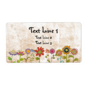 Flowers Label (Voorkant)