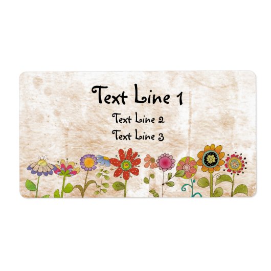 Flowers Label (Voorkant)