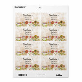 Flowers Label (Full Sheet)