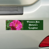 Flowers Laughter Inspirerend Bumpersticker (Op auto)