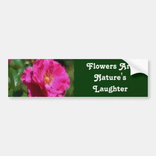 Flowers Laughter Inspirerend Bumpersticker